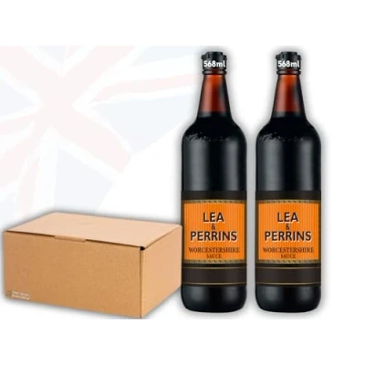 Afbeelding van OsoRetail Lea &amp; Perrins Worcestershire sausset, in speciale beschermende verpakking, 2 x 568 ml
