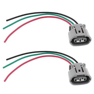 Afbeelding van Be In Your Mind 2 x reservestekker voor 3 polige dynamo 6189 0443 compatibel met Toyota, Lexus aansluiting, stekker, voorbedraad