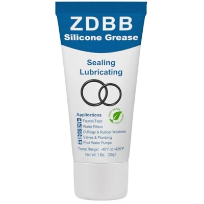 Afbeelding van ZDBB Siliconen vet voor O ringen, transparante rubberen afdichting, waterdicht, geschikt levensmiddelen, smeermiddel 28,3 g