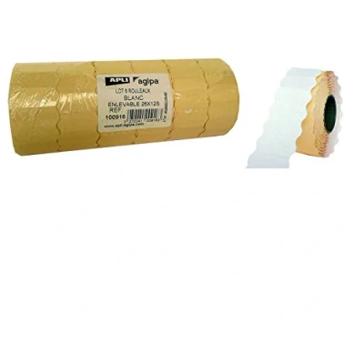 Afbeelding van Agipa, Labels, Etiketten voor prijsetiketten, 26 x 12 mm, wit