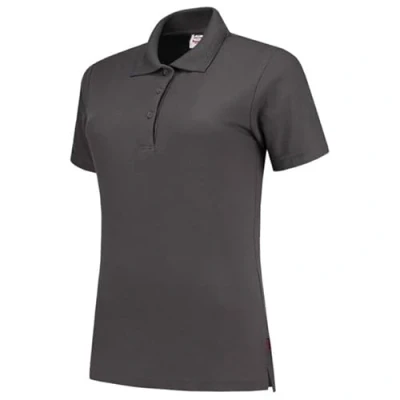 Afbeelding van Tricorp Dames Poloshirt Casual 201006 180gr Slim Fit Donkergrijs Maat XL