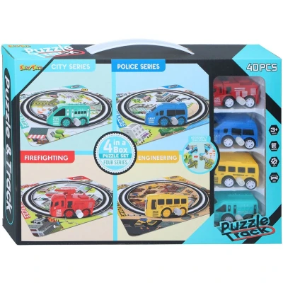 Afbeelding van Spoorpuzzelset met Voertuig, 40dlg.