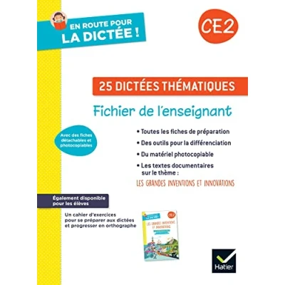 Afbeelding van EN ROUTE POUR LA DICTEE CE2 FICHIER PHOTOCOPIABLE ENSEIGNANT