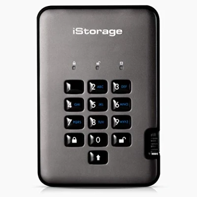Afbeelding van iStorage diskAshur PRO2 3000GB Zwart, Grafiet externe harde schijf