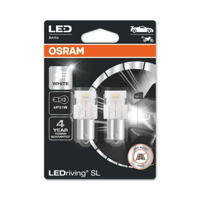Afbeelding van Osram P21W LED Retrofit Wit 12V BA15s 2 Stuks