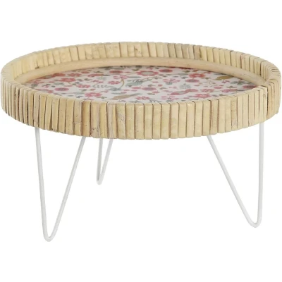 Afbeelding van Snackdienblad DKD Home Decor 26 x 14,5 cm Natuurlijk Metaal Hout MDF Shabby Chic