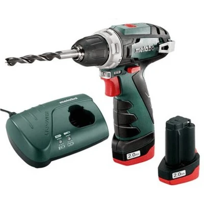 Afbeelding van Metabo PowerMaxx BS Basic 600984000 Accu schroefboormachine 12 V 2.0 Ah Li ion Incl. 2 accus, lader