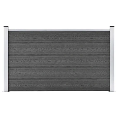 Afbeelding van Schuttingpaneel 180x105 cm HKC zwart