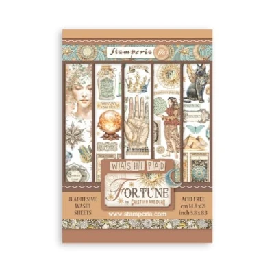 Afbeelding van Stamperia Fortune A5 Washi Pad (8pcs) (SBW06)