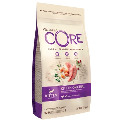 Afbeelding van Wellness Core Grain Free Kitten Kalkoen&amp;Kip Kattenvoer 1.75 kg