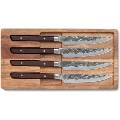 Afbeelding van BARE Cookware Steakmessen 4st. met slijpsteen