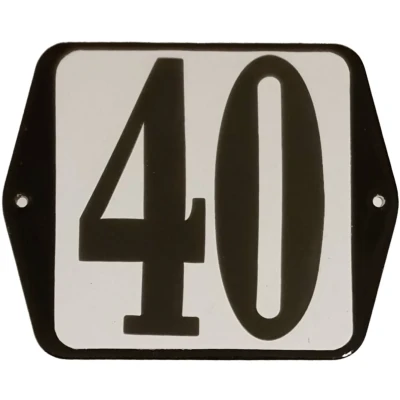 Afbeelding van Huisnummer standaard nummer 40 Warentuin Mix