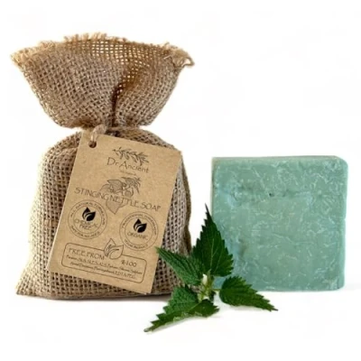 Afbeelding van Antieke handgemaakte traditionele veganistische natuurlijke organische brandnetelzeep Anti roos, voor Acne, peeling, gezond haar Geen chemicaliën, puur zeep!