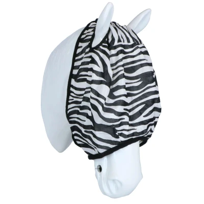 Afbeelding van Premiere Vliegenmasker Zonder Oren Animal Print Zebra Pony