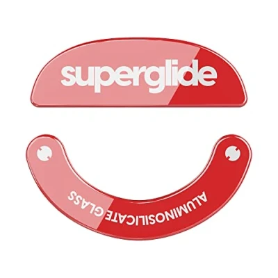 Afbeelding van Superglide Muispads van glas, ultrasterk, ultrasnel, glad en duurzaam voor Pulsar X2 (rood)