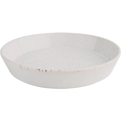 Afbeelding van Olympia Cavolo Witte Gespikkelde Platte Ronde Kom 220 mm (doos 4) FD901 Restaurant Hotel Professioneel