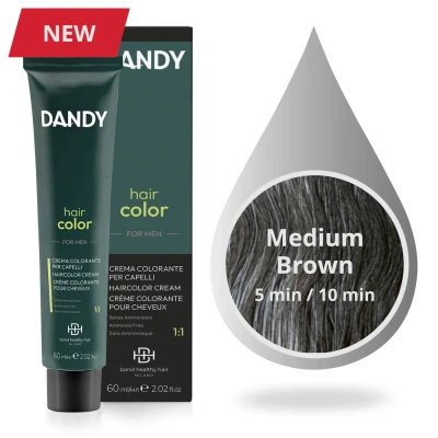 Afbeelding van Dandy Hair Color 4 Midden Bruin 60ml