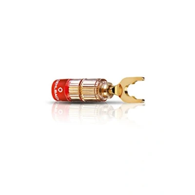 Afbeelding van Oehlbach 3023 Luidsprekerconnector Stekker, recht Goud 4 stuk(s)