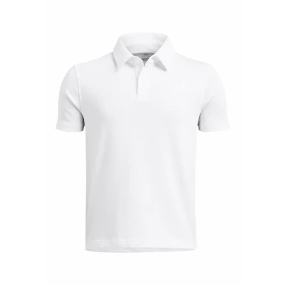 Afbeelding van Under Armour Shortsleeve ICON Poloshirt White voor kinderen, Maat: 146 158,