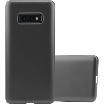 Afbeelding van Cadorabo Hoesje geschikt voor Samsung Galaxy S10e in METALLIC GRIJS Beschermhoes gemaakt van flexibel TPU silicone Case Cover