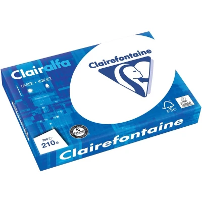 Afbeelding van Clairefontaine Clairalfa presentatiepapier A3, 210 g, pak van 250 vel 4 stuks