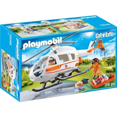 Afbeelding van Playmobil 70048 Eerste hulp helikopter in de kleur