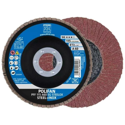 Afbeelding van PFERD 67606115 A Sg Steelox Lamellenschijf Diameter 115 mm Boordiameter 22.23 10 stuk(s)
