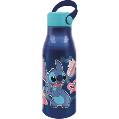 Afbeelding van Disney Stitch Originele 760 ml aluminium drinkfles voor kinderen met capuchon siliconen handvat en deksel haak.
