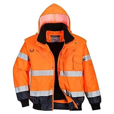 Afbeelding van Portwest Bomber Jacket C465 Oranje/navy Mt Xxl
