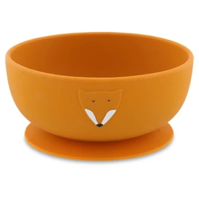 Afbeelding van Trixie Silicone bowl with suction Mr. Fox