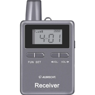 Afbeelding van Albrecht ATR400 ontvanger incl. oortelefoon en accu voor ATT400 instructieset