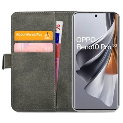 Afbeelding van Mobilize PU leer Book Case Zwart OPPO Reno10/Reno10 Pro