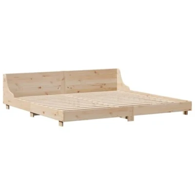 Afbeelding van vidaXL Bedframe zonder matras massief grenenhout 200x200 cm