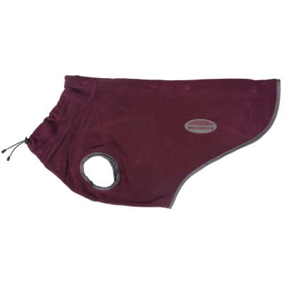 Afbeelding van Weatherbeeta Hondenjas Comfitec Fleece Zip Maroon/Grijs 70cm