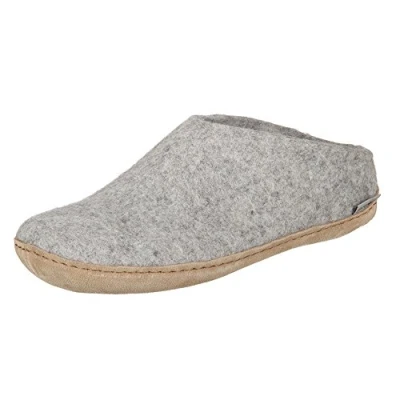 Afbeelding van Glerups OPEN Muiltjes, Maat: 40, Light grey Wol