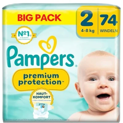 Afbeelding van Pampers Harmonie Lot de 22 couches Taille 1 2 kg à 5