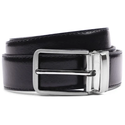 Afbeelding van Suitable Riem Zwart Leer maat 95 Heren Herenkleding Herenriem