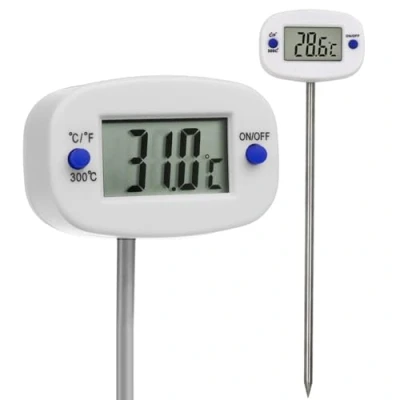 Afbeelding van GreenBlue Digitaal Keukenthermometer / Vleesthermometer 15cm Wit