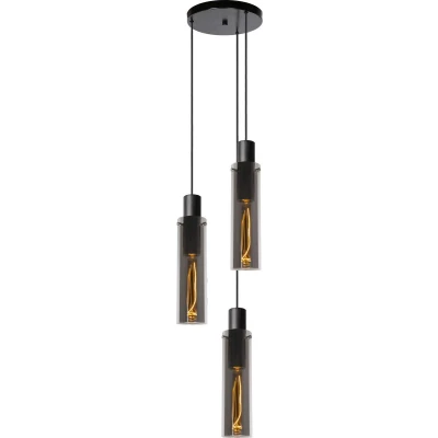 Afbeelding van Lucide ORLANDO Hanglamp Ø 32 cm 3xE27 Fumé