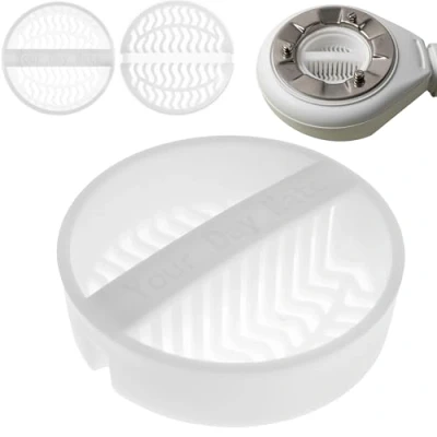 Afbeelding van Haarzeef voor douche, 1 stuk, wit, compatibel met Viega Tempoplex vanaf bouwjaar 2006 tot vandaag, vervangende dompelbuis, haarvanger, douche model 6961.96, 582 951, haarfilter, zeefinzetstuk