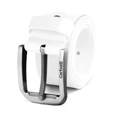 Afbeelding van Cartvelli Premium leren riem voor heren, gemaakt in Duitsland, met geschenkdoos, echt lederen riem, 40 mm, Sneeuwwitje