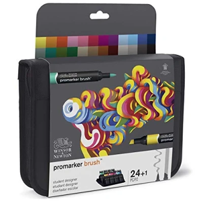 Afbeelding van Winsor &amp; Newton promarker brush™ Student designer 24+1 set