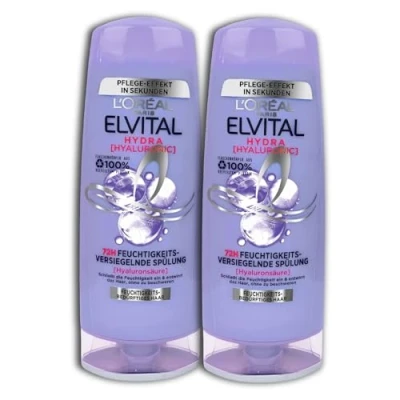 Afbeelding van L&#039;Oréal Paris Elvital Hydra Hyaluronic hydraterende conditioner voor glanzend haar, hyaluronzuur langdurige hydratatie en bescherming, 250 ml