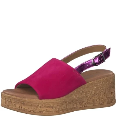 Afbeelding van Tamaris Dames 1 28393 42 damessandalen, Fuchsia