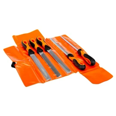 Afbeelding van Bahco, Raspen + Vijlen, Ergo vijlenset met 5 stuks 8&quot; vijlBrasieve vijl, halfronde kastvijl en opzetvijl (Knip 1, 200 mm)