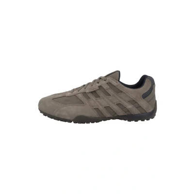Afbeelding van Geox u Snake Sneakers laag, Heren, Maat: 41, Dove grey a ekc Leer en textiel