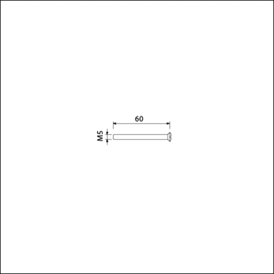 Afbeelding van Ami patentschroef M5x60 mm RVS verpakt per 10 in zakje 900233