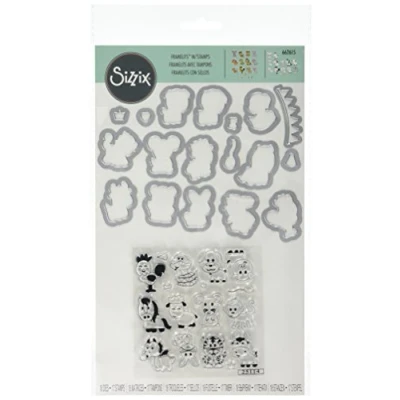 Afbeelding van Sizzix Framelits Die Set 18PK w/Stamps Zodiac Animals 662615 (11 17)