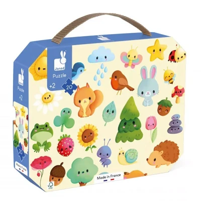 Afbeelding van Janod DE Natuur Puzzel voor kinderen, Maat: One Size, Multi coloured