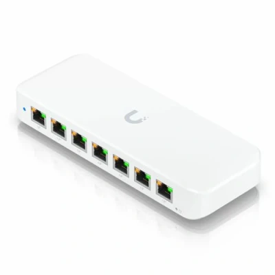 Image de Ubiquiti UniFi Switch Ultra 210W Commutateur Géré 7 x 10/100/1000 (PoE+) + 1 (PoE++) de bureau, fixation murale PoE++ (202 W) AC